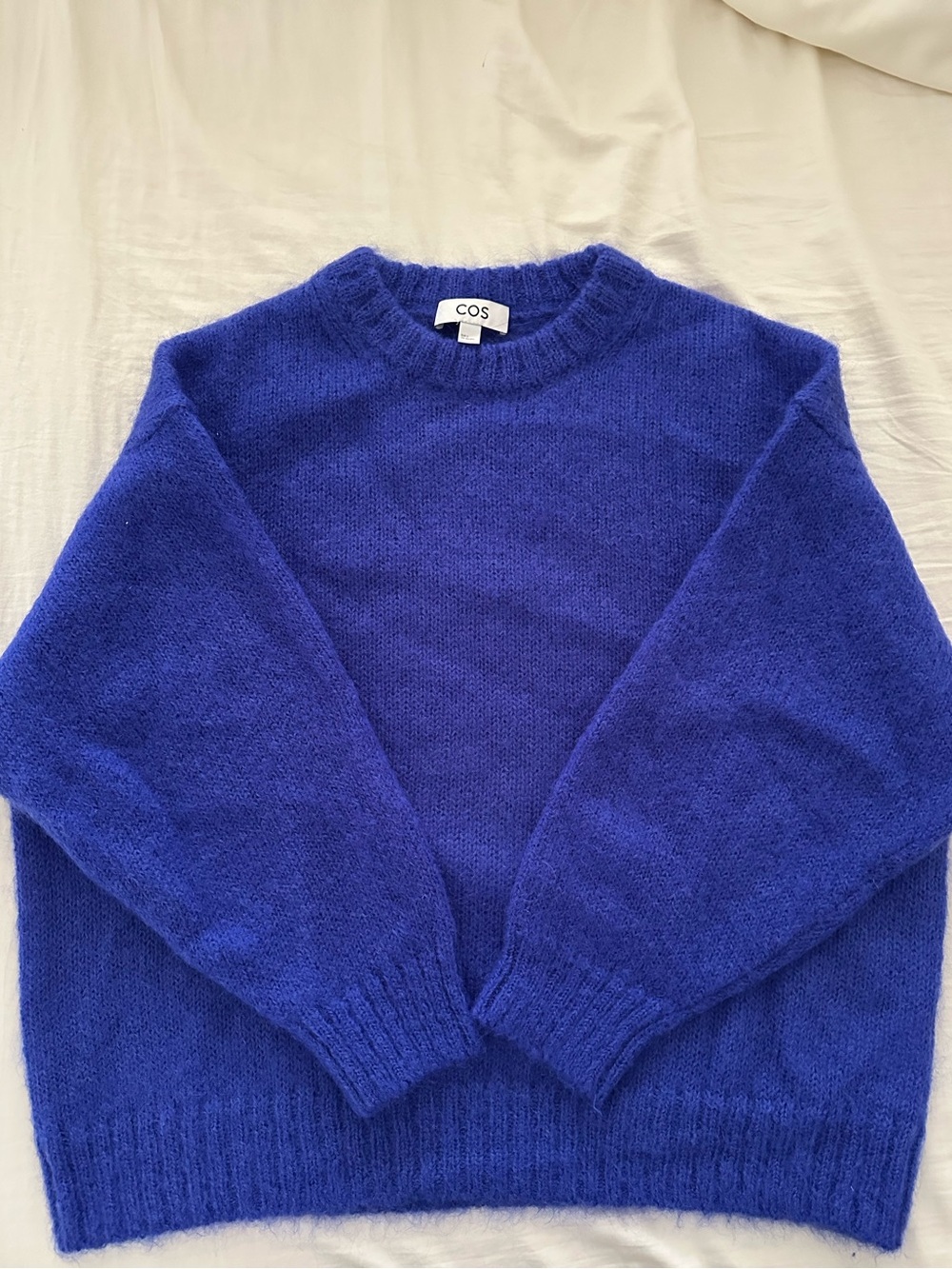 COS Mohair Wool Oversized Sweater Cobalt Blue - Size S - Picture 2 of 4